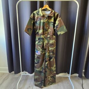 Camouflage Jumpsuit Women Medium